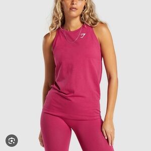 Gymshark Vital Seamless 2.0 Light Tank Vintage Pink/Marl Sz L, Large